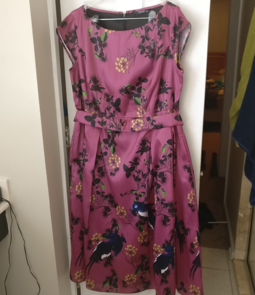 Eshakti silk dupioni dress.